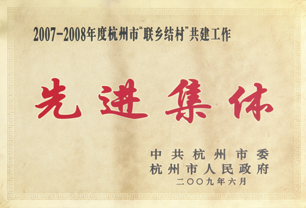 杭州叉車榮譽(yù)-先進(jìn)單位