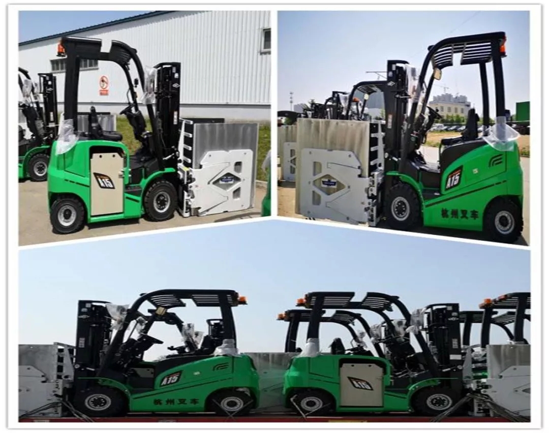 【重磅】杭叉首批側(cè)面移出鋰電池叉車成功交付青島某國有控股家電企業(yè)！