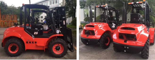 大氣威猛！杭叉四驅(qū)越野叉車攜手中石油“走出去”