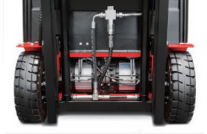 7.先進(jìn)的雙電機(jī)雙減速箱驅(qū)動(dòng)單元-杭州叉車電動(dòng)叉車